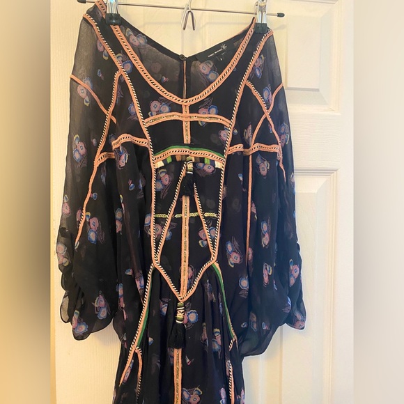 Isabel Marant Boho Chic Silk Embroidered Dress - Picture 2 of 10